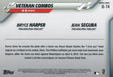 U-74 Bryce Harper Jean Segura Veteran Combos Philadelphia Phillies 2020 Topps Update Baseball Card