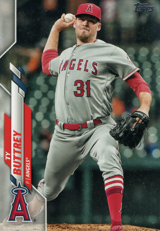 U-262 Ty Buttrey Los Angeles Angels 2020 Topps Update Baseball Card