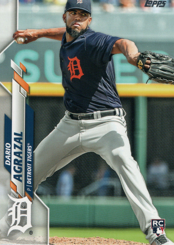 U-265 Dario Agrazal Rookie Detroit Tigers 2020 Topps Update Baseball Card