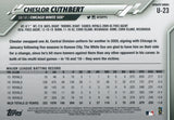 U-23 Cheslor Cuthbert Chicago White Sox 2020 Topps Update Baseball Card