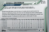 U-214 Kendall Graveman Seattle Mariners 2020 Topps Update Baseball Card