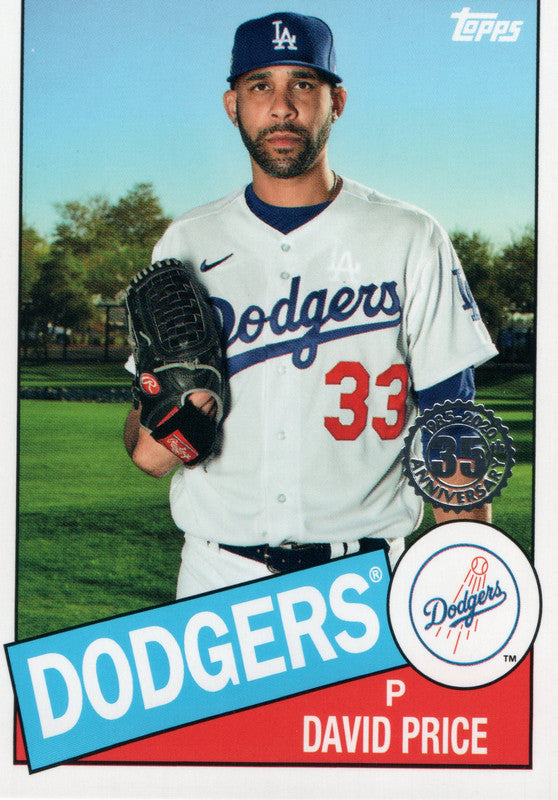 85TB-21 David Price Los Angeles Dodgers 2020 Topps Update Baseball Card
