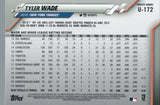 U-172 Tyler Wade New York Yankees 2020 Topps Update Baseball Card