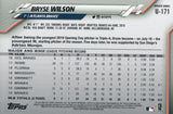 U-171 Bryse Wilson Atlanta Braves 2020 Topps Update Baseball Card