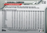 U-202 Asdrubal Cabrera Washington Nationals 2020 Topps Update Baseball Card