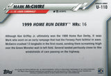 U-110 Mark Mcgwire 1999 Home Run Derby St Louis Cardinals 2020 Topps Update Baseball Card
