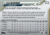 U-13 Jose Martinez Tampa Bay Rays 2020 Topps Update Baseball Card