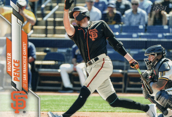 U-129 Hunter Pence San Francisco Giants 2020 Topps Update Baseball Card