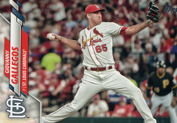 U-162 Giovanny Gallegos St Louis Cardinals 2020 Topps Update Baseball Card