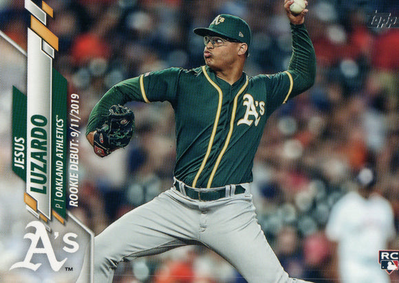 U-94 Jesus Luzardo Rookie Oakland Athletics  2020 Topps Update Baseball Card