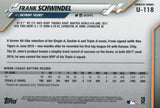 U-118 Frank Schwindel Rookie Detroit Tigers 2020 Topps Update Baseball Card