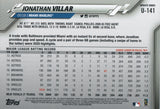 U-141 Jonathan Villar Miami Marlins 2020 Topps Update Baseball Card