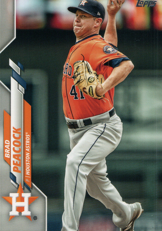 U-115 Brad Peacock Houston Astros 2020 Topps Update Baseball Card