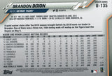 U-135 Brandon Dixon Detroit Tigers 2020 Topps Update Baseball Card
