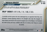 U-60 Brendan Mckay Rookie Tampa Bay Rays 2020 Topps Update Baseball Card