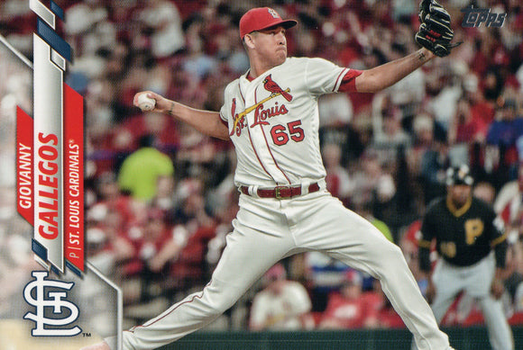 U-162 Giovanny Gallegos St Louis Cardinals 2020 Topps Update Baseball Card