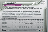 U-151 Jairo Diaz Colorado Rockies 2020 Topps Update Baseball Card