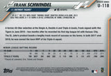 U-118 Frank Schwindel Rookie Detroit Tigers 2020 Topps Update Baseball Card