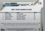 U-88 Craig Kimbrel MLB Active Leaders Chicago Cubs 2020 Topps Update Baseball Card