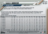 U-231 Jordy Mercer Detroit Tigers 2020 Topps Update Baseball Card