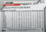 U-111 Rich Hill Minnesota Twins 2020 Topps Update Baseball Card