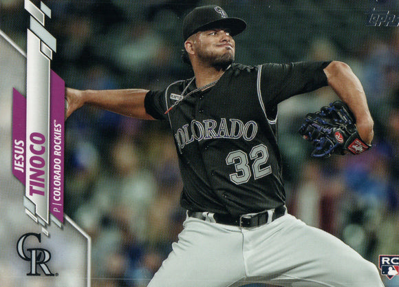 U-297 Jesus Tinoco Rookie Colorado Rockies 2020 Topps Update Baseball Card