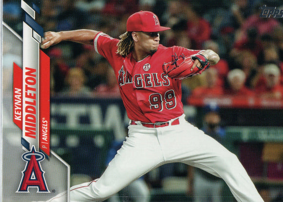 U-168 Keynan Middleton Los Angeles Angels 2020 Topps Update Baseball Card