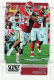 #340 Rodney Anderson Rookie University of Oklahoma 2019 Score Football Card