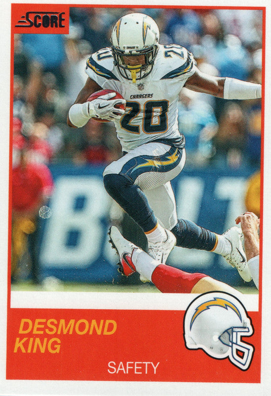 #26 Desmond King  Los Angeles Chargers 2019 Score Football Card