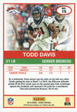 #15 Todd Davis Denver Broncos 2019 Score Football Card