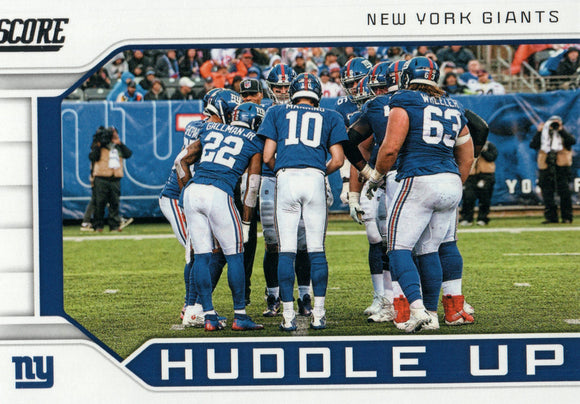 HU-2 Huddle Up New York Giants 2019 Score Football Card