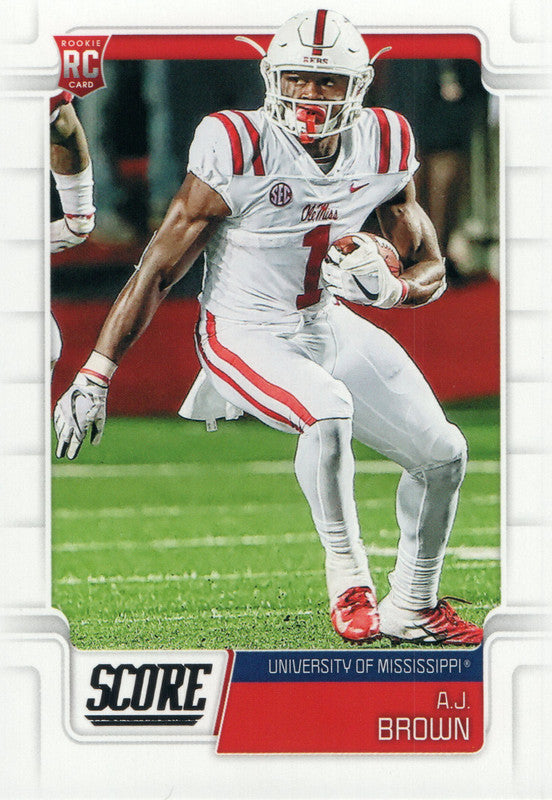 #348 A.J. Brown Rookie University of Mississippi 2019 Score Football Card