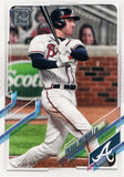 #120 Freddie Freeman Atlanta Braves 2021 Topps Series 1 Baseball Card