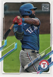 #35 Danny Santana Texas Rangers 2021 Topps Series 1 Baseball Card