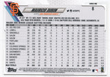 #8 Maurico Dubon San Francisco Giants 2021 Topps Series 1 Baseball Card