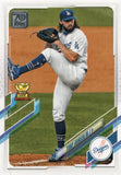 #230 Tony Gonsolin Topps All Star Rookie Los Angeles Dodgers 2021 Topps Series 1 Baseball Card