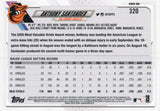 #320 Anthony Santander Baltimore Orioles 2021 Topps Series 1 Baseball Card