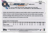 #183 Cristian Javier Rookie  Houston Astros 2021 Topps Series 1 Baseball Card