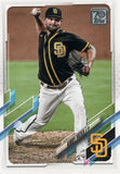 #267 Kirby Yates San Diego Padres 2021 Topps Series 1 Baseball Card