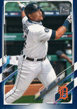 #291 Miguel Cabrera Blue Parallel Detroit Tigers 2021 Topps Series 1 Baseball Card