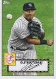 T52-38 Gleyber Torres New York Yankees 2021 Topps Series 1 Baseball Card
