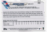 #243 Santiago Espinal Rookie Toronto Blue Jays 2021 Topps Series 1 Baseball Card