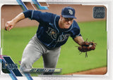 #296 Joey Wendle Tampa Bay Rays 2021 Topps Series 1 Baseball Card