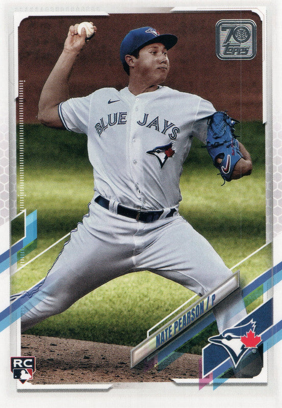 #113 Nate Pearson Rookie Toronto Blue Jays 2021 Topps Series 1 Baseball Card
