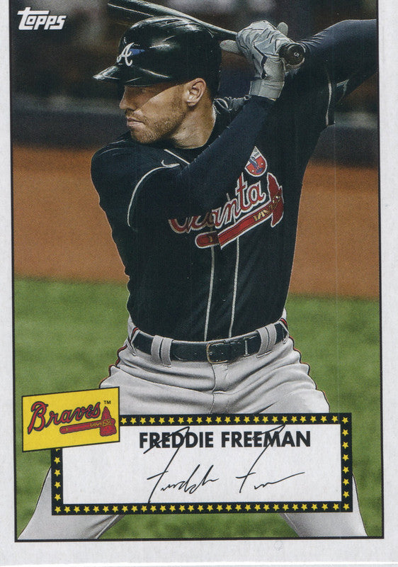 T52-42 Freddie Freeman Atlanta Braves 2021 Topps Series 1 Baseball