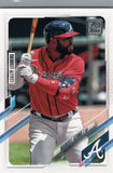#220 Marcell Ozuna League Leaders Atlanta Braves 2021 Topps Series 1 Baseball Card