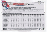 #118 Carter Kieboom Washington Nationals 2021 Topps Series 1 Baseball Card