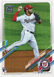 #298 Luis Garcia Rookie Washington Nationals 2021 Topps Series 1 Baseball Card