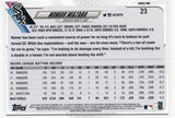 #23 Nomar Mazara Chicago White Sox 2021 Topps Series 1 Baseball Card