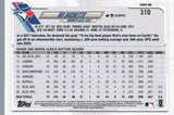 #310 Bo Bichette Future Stars Toronto Blue Jays 2021 Topps Series 1 Baseball Card